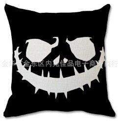 Couvertures d'oreiller d'halloween, couvertures décoratives de coussin de jet d'impression de fantôme de citrouille de crâne heureux pour le Décor de lit de Sofa de Sofa: 5