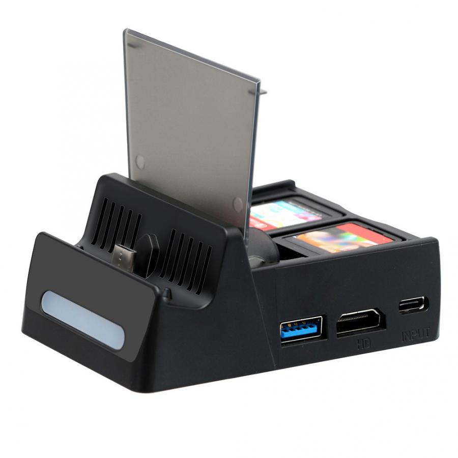 ABS Portable Games Charging Dock High Definition Conversion Charger Base for Switch to TV video converter base