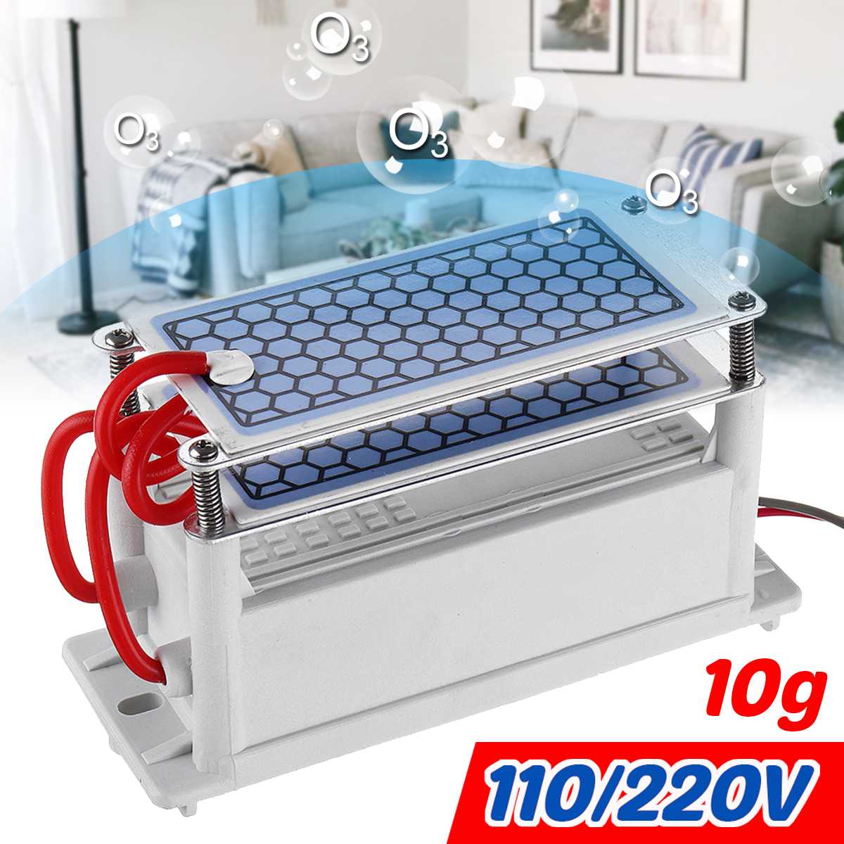 3.5/10/15g Keramik platte typ ozon Generator Bausatz ozon-luftreiniger EU220V uns110V AC220V Lange-letzten Luft Reinigen Tragbare Keramik