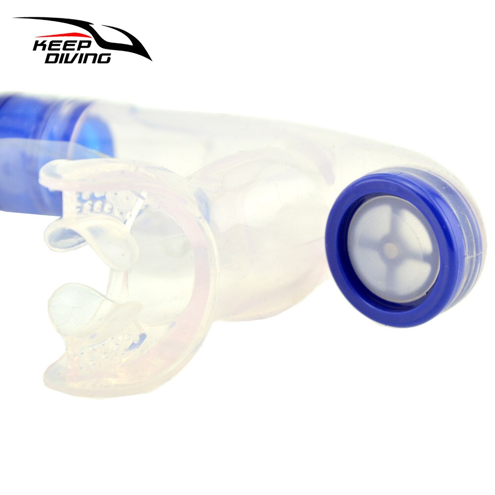 KEEP DIVING Swim Tube Scuba Diving Snorkel with Silicone Mouthpiece One-Way Purge Valve