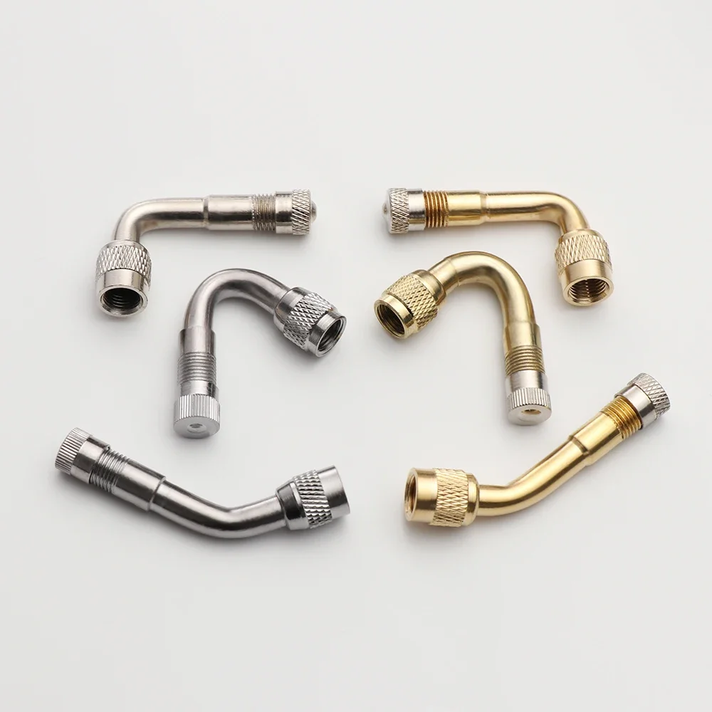 Valves de pneus à Air à 45/90/135 degrés pour camion, moto, accessoires de cyclisme, adaptateur, buse de gonflage, rallonge, coude, 1 pièce