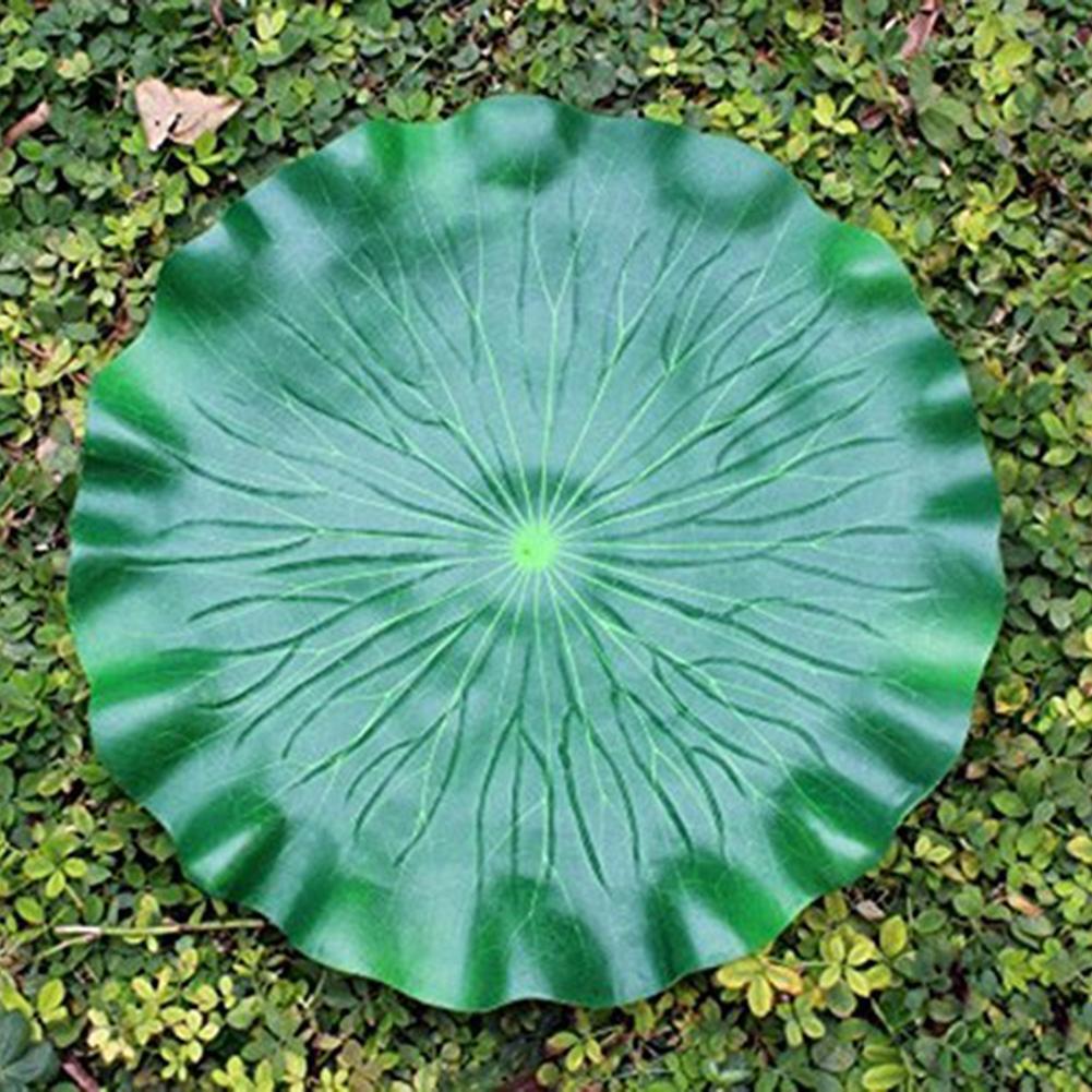2pcs 10-28cm artificial PE foam lotus leaf water lily floating pool plant aquarium fish pond decoration home garden decoration