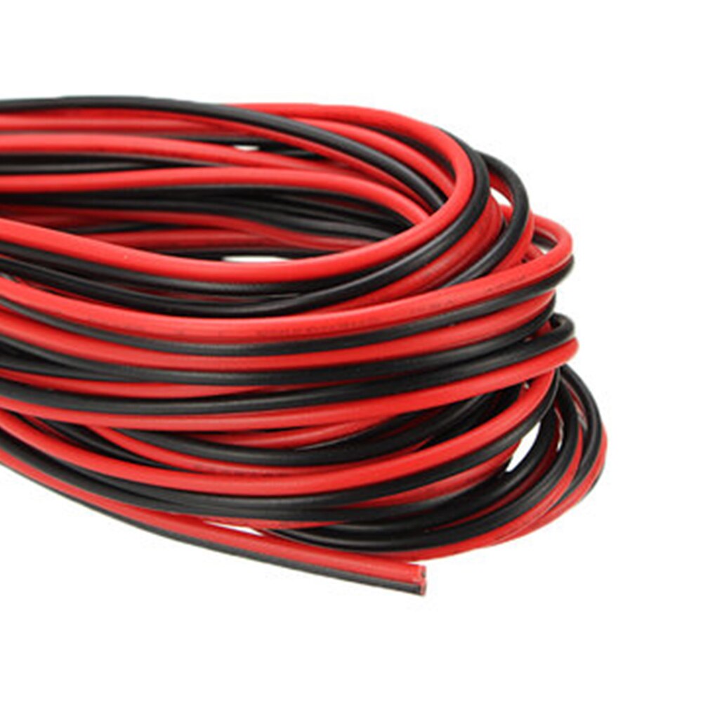 10M Copper 22AWG 2 Pin Red Black DIY PVC Electric Cable Wire for LED Strip Lighting Wire