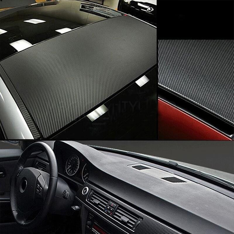 127*30cm Automobile Car Body 3D Carbon Fiber Vinyl Wrap Sheet Roll Film Sticker Brand And
