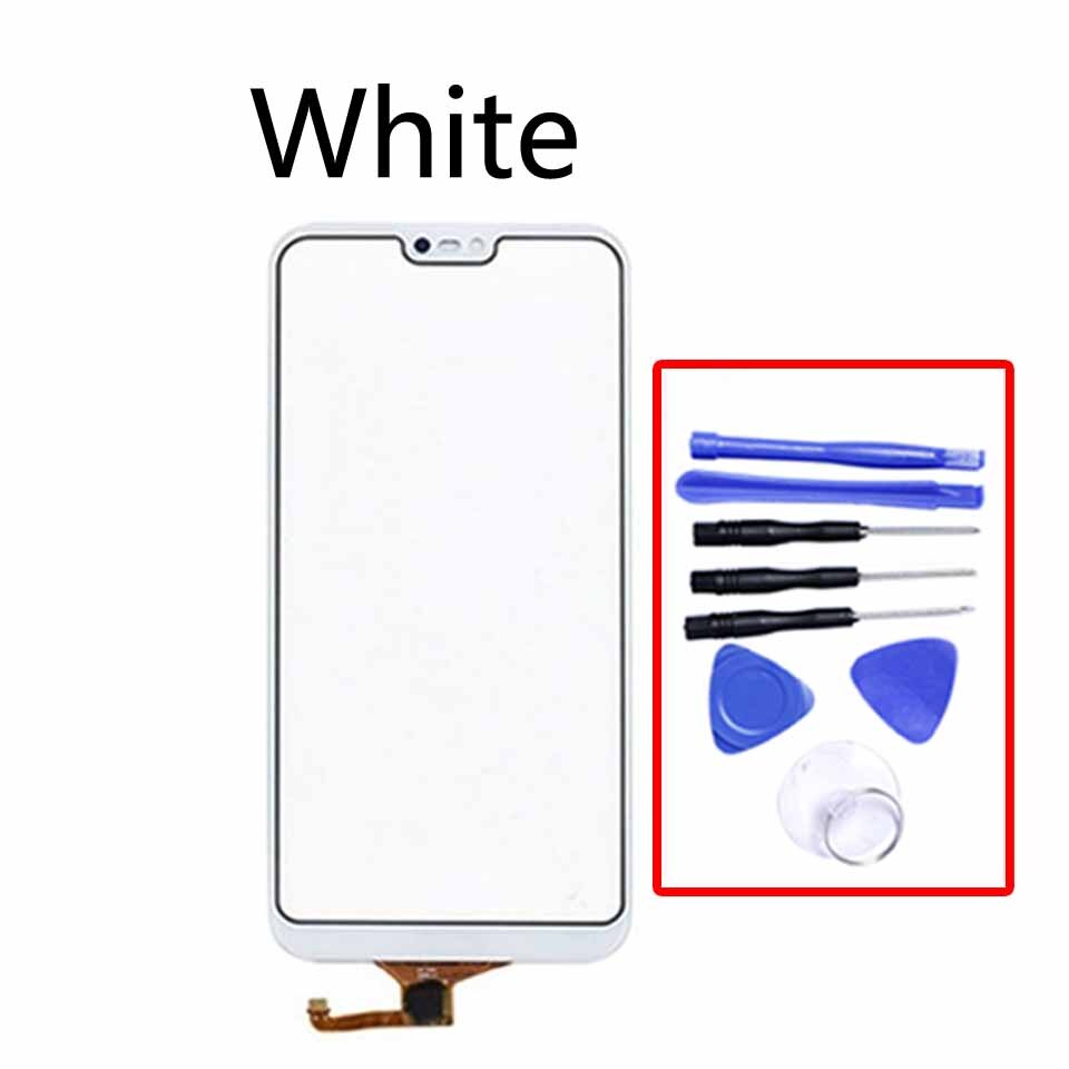 5.84 "Touchscreen Für Huawei P20 Lite ANE-L21 ANE-LX1 LX3 berühren Bildschirm Tafel Sensor Digitizer Für Nova 3e LCD Anzeige glas Objektiv: Weiß-mit Werkzeug