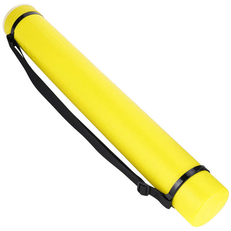 Picture Storage Tube Drawing Storage Tube Extendable Thickened Telescopic Collection Poster Drafting Case Drawing Storage Tube: Yellow
