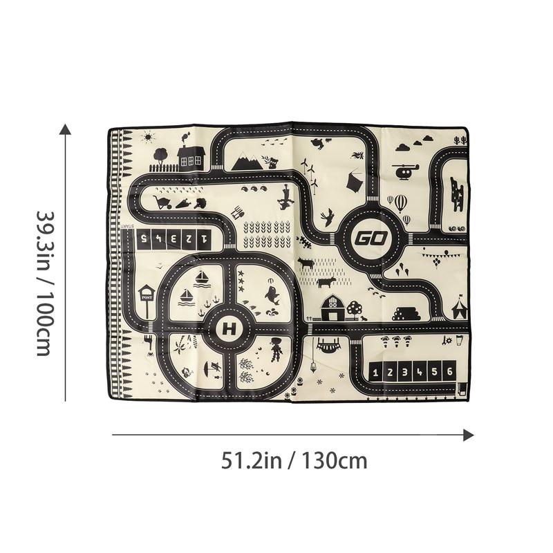 1 Set Children Game Mat Practical Parking Game Mat Delicate Outdoor Picnic Mat