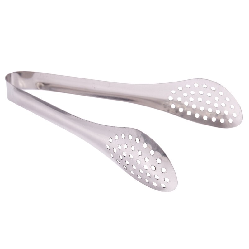 Bakery stainless steel perforated kitchen tongs tongs serving tongs toasting tongs