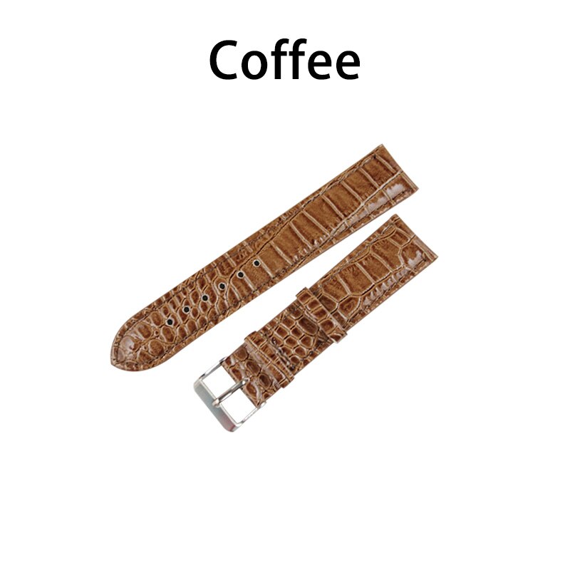 20mm masculino feminino couro do plutônio do vintage relógio de pulso banda pulseira cinto pulseiras correia pulseira relógio acessórios: Coffee