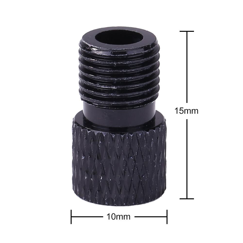 Adaptador de válvula Schrader, convertidor de válvula de bicicleta resistente al desgaste, Presta a valvula Schrader, adaptador de válvula, accesorio de ciclismo,: Black