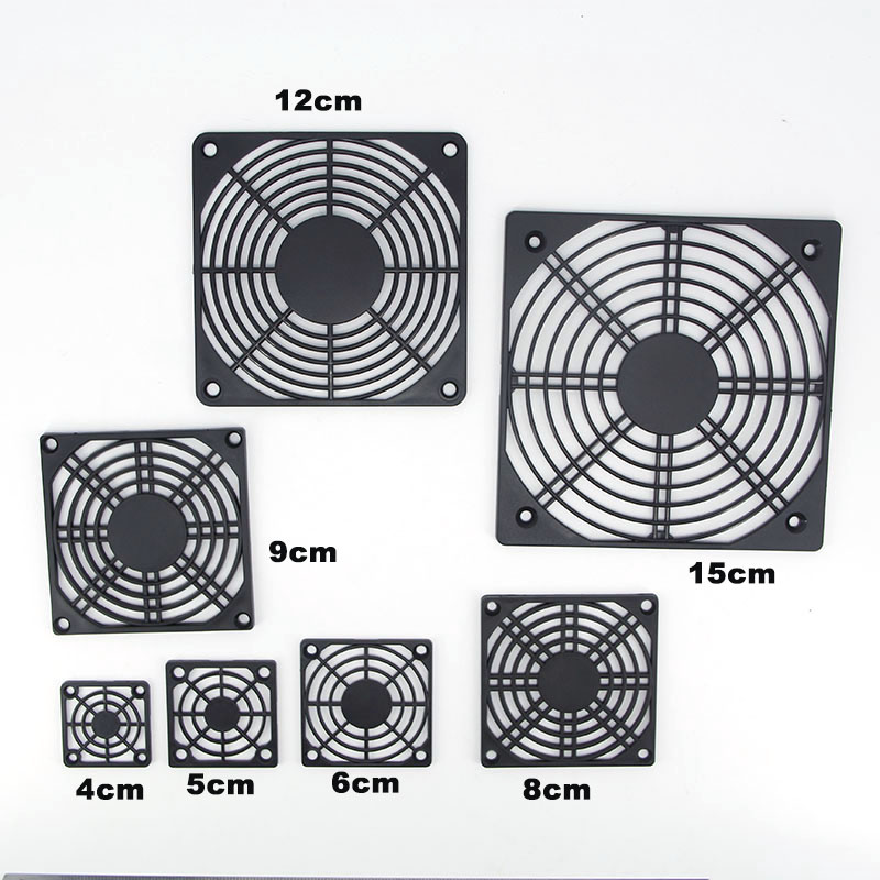 80mm Aluminum Dust Mesh Grill Filter For PC Case Cooling Fan – Gray, 8cm, Unbranded
