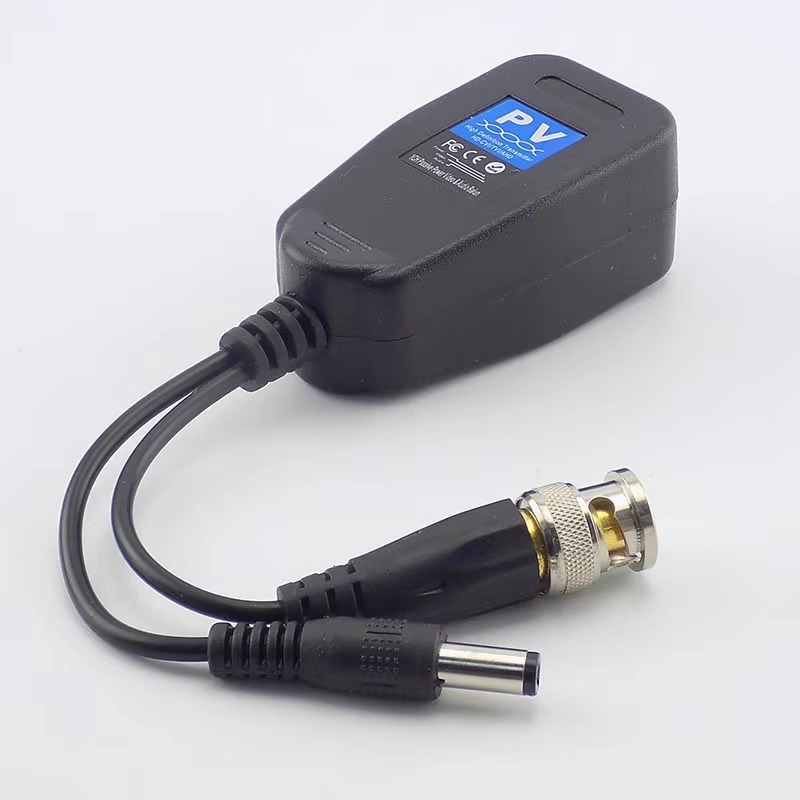 Escam-balão de vídeo passivo, 1 par de (2 peças) cctv, usb, transmissor, conector para rj45, bnc, macho para cctv, câmera de vídeo