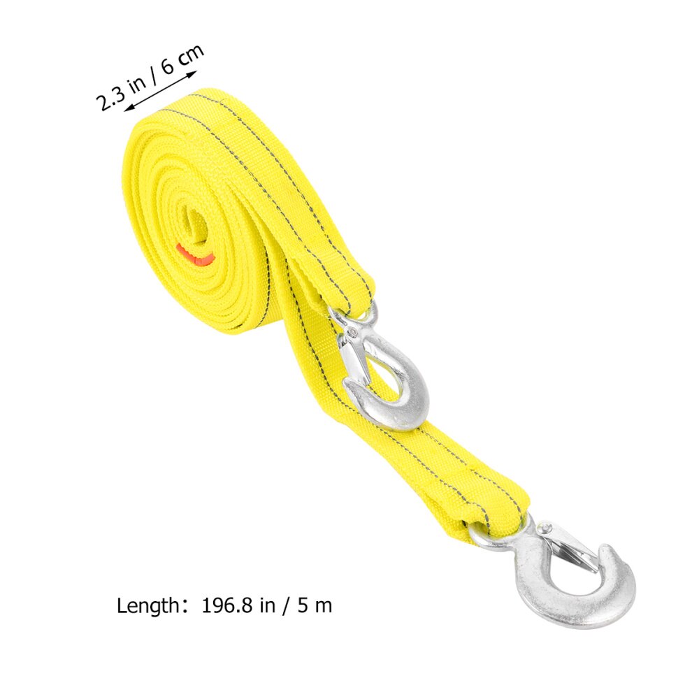 1 pc Car Trailer Rope Heavy Duty 5 Tons Recovery Tow Cable Tow Rope Tow Strap with Hooks