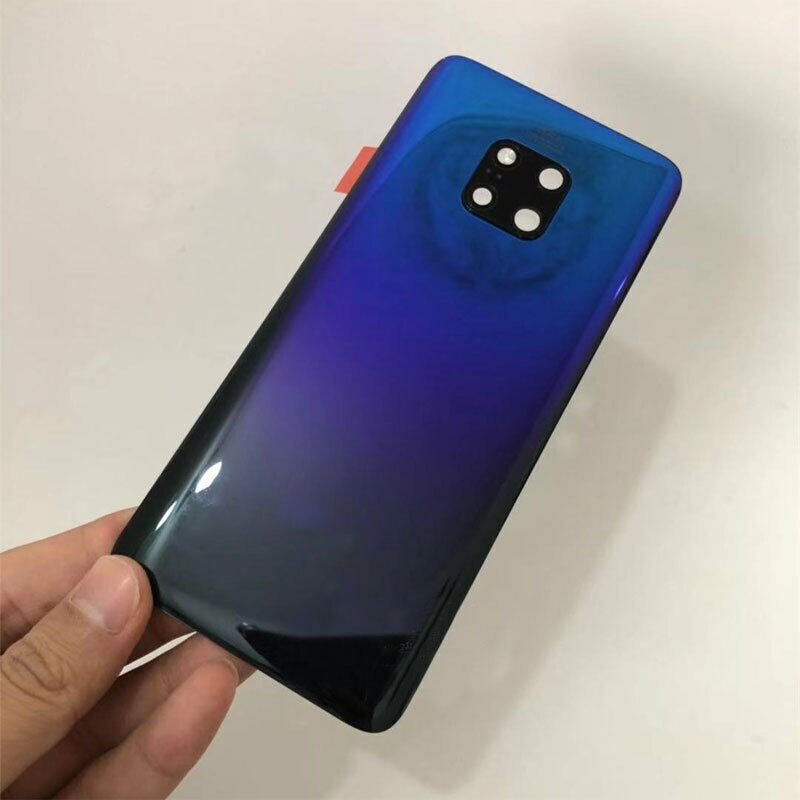 Mate20 Pro 100% Originele Behuizing Voor Huawei Mate 20 Pro Glas Batterij Cover Reparatie Vervanging Back Deur Telefoon Achter Case + Logo: Gradient Blue