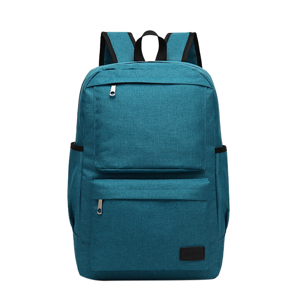 Men & Women Big capacity Travel Backpack USB Retro Canvas Student Bag Backpack Waterproof Business Bag: H