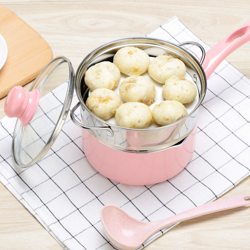 Melk Pot Non-stick Pot Kleine Pot Baby Voedingssupplement Pot Gebakken Ei Noedels Pot Baby Mini Gas Fornuis dual-Gebruik Kookpot Keuk