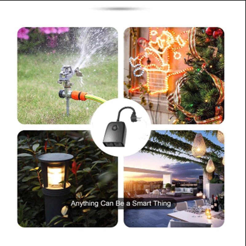 Outdoor WIFI Smart Steckdose Smart Home Können Sprachsteuerung Timing Buchse Einfach Zu Gehen, Kompakt Und Bequem