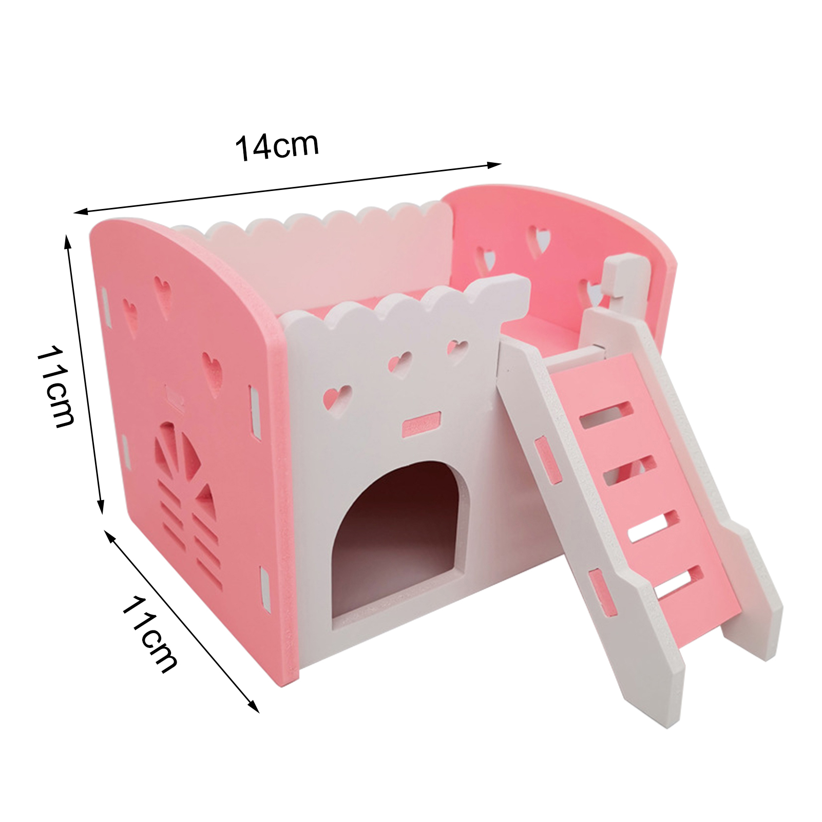 Hamster Villa with Ladder Stable Structure Chinchilla Hut Hamster Golden Bear Rat Villa Balcony