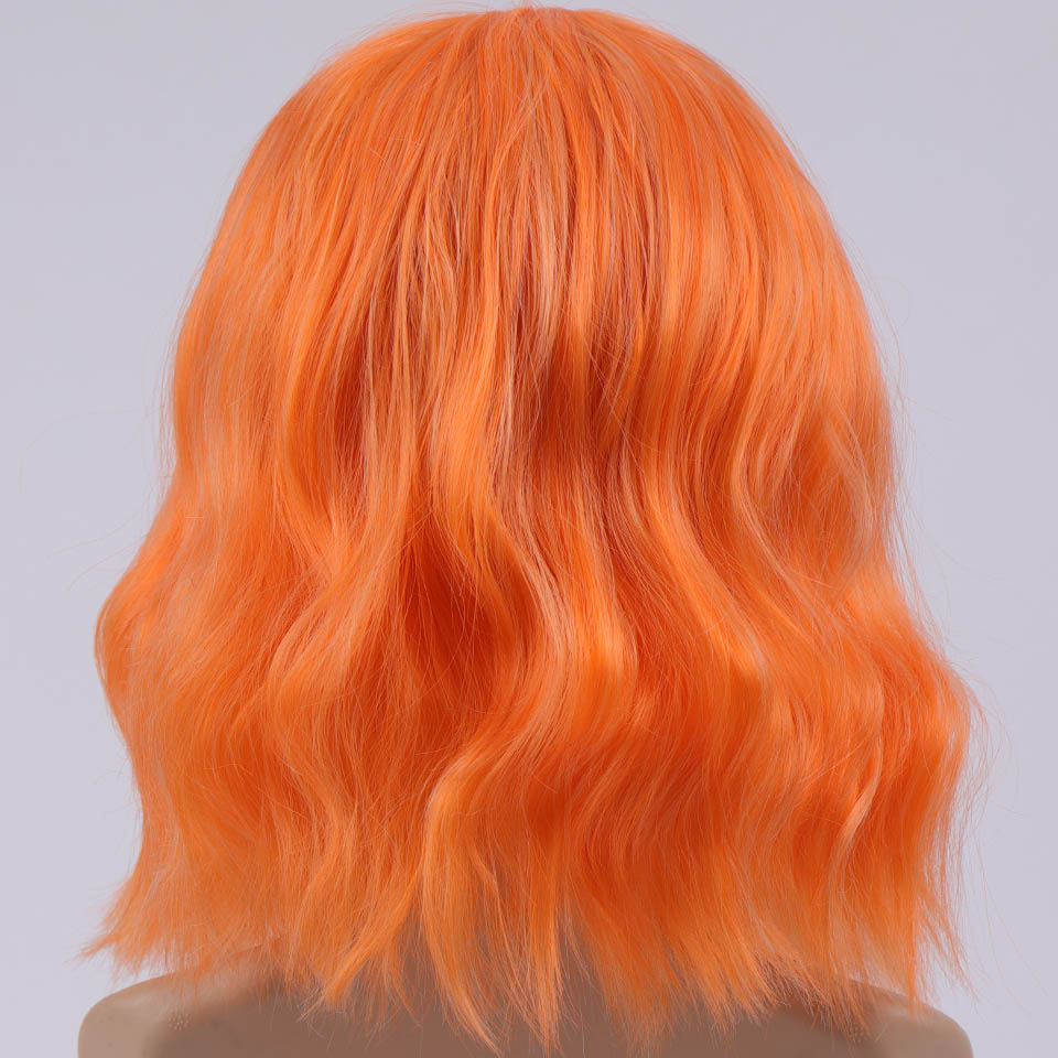 Peluca sintética shangke de pelo corto ondulado con degradado ombré, ideal para cosplay diario de estilo bob de fibra resistente al calor para mujer.: T4/27/30