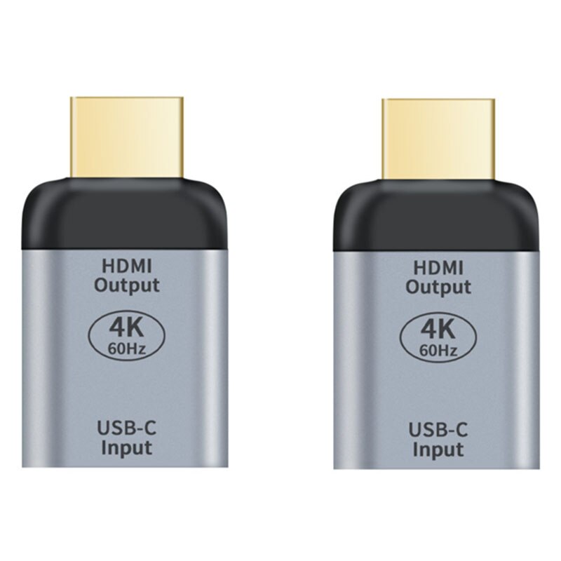 4 PCS 4K@60Hz HD Video Transmitter Converter Type-C Female to HDMI Male Converter Type-C Female to Large DPZ Converter