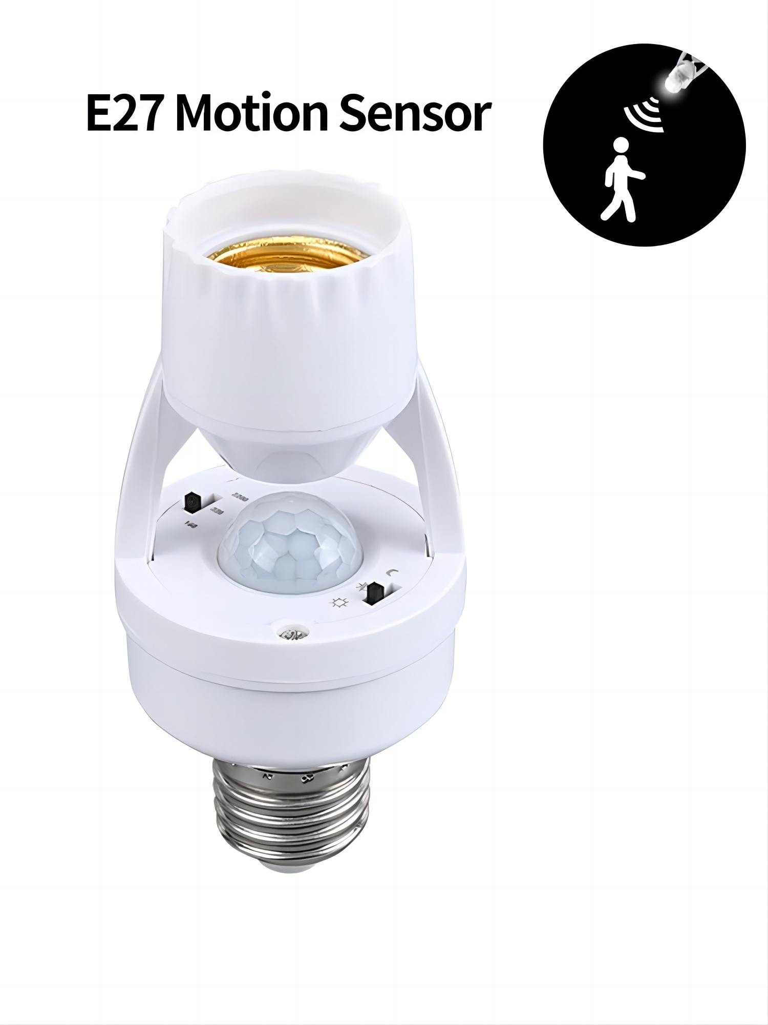 AC85-265V Bewegung Sensor Lampe Kopf Basis E27 E26 Schalter Lampe Halfter Sockel Adapter Konverter Menschlichen Induktion Infrarot Körper Sensor: Ursprünglich Titel