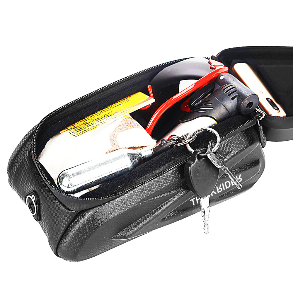 ThinkRider Fahrrad Tasche 2L Rahmen Vorne Rohr Radfahren Tasche Fahrrad Wasserdichte Telefon fallen Halfter 7 Zoll Touchscreen Tasche Zubehör
