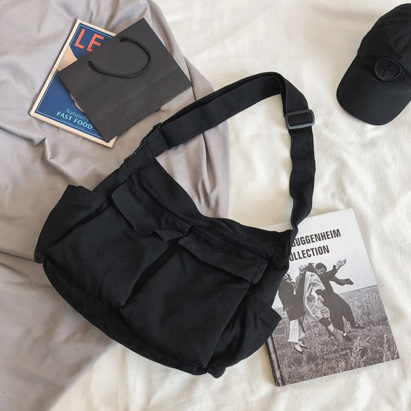 2022 borsa da ragazza in tela borse a tracolla per adolescenti borse da donna per adolescenti borse da donna borse Casual borsa a tracolla per adolescenti