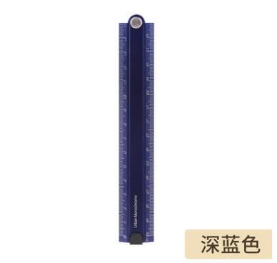 KOKUYO – règle droite pliable en aluminium, 30 cm, WSG-CLUW30 japon: Dark Blue