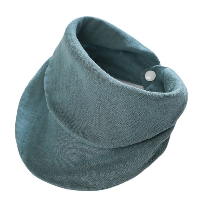 Baby Kleinkind Baumwolle Blick Lätzchen Neugeborenen Einfarbig Dreieck Schal Fütterung Speichel Handtuch Bandana Spucktuch Junge Mädchen Dusche B03A: Blau