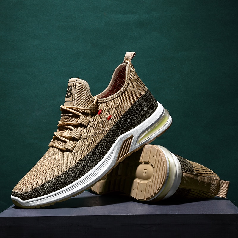 Men Casual Shoes Cheap Leisure Sneakers Men Masculino Adulto Breathable Outdoor Men Trend Zapatillas Hombre Flat: Brown / 7