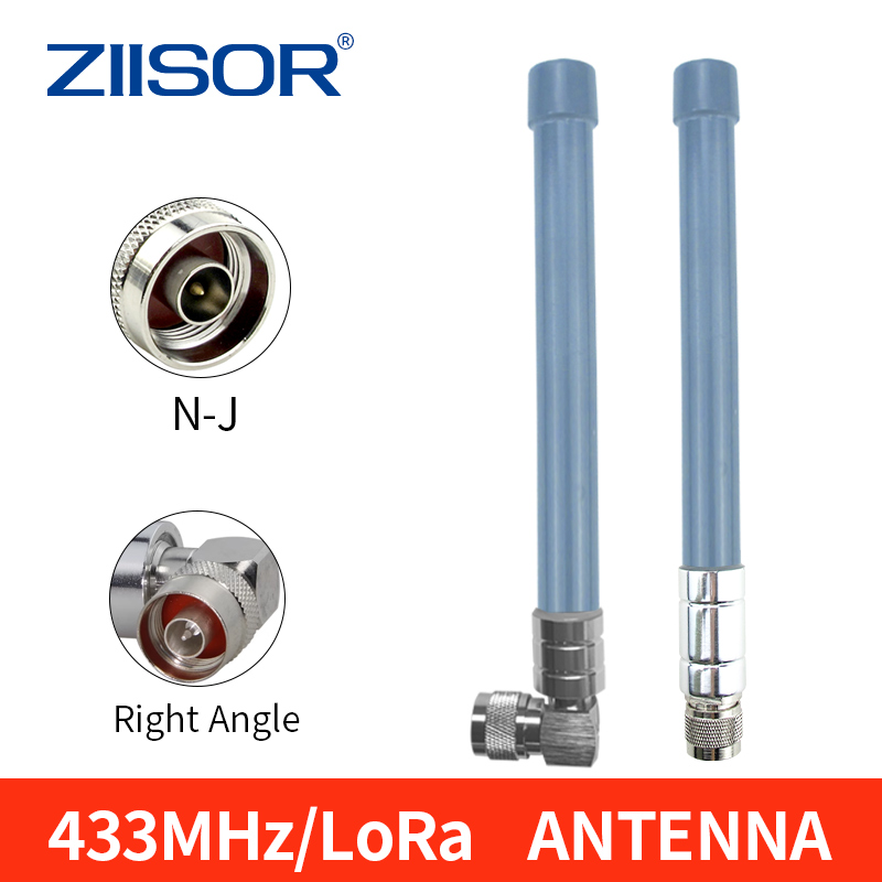 Lora 433- mhz-breitbandantenne , 410 mhz , 450- mhz-antenne für loraw, glasfaser-außenantenne, rechtwinkliger n-stecker