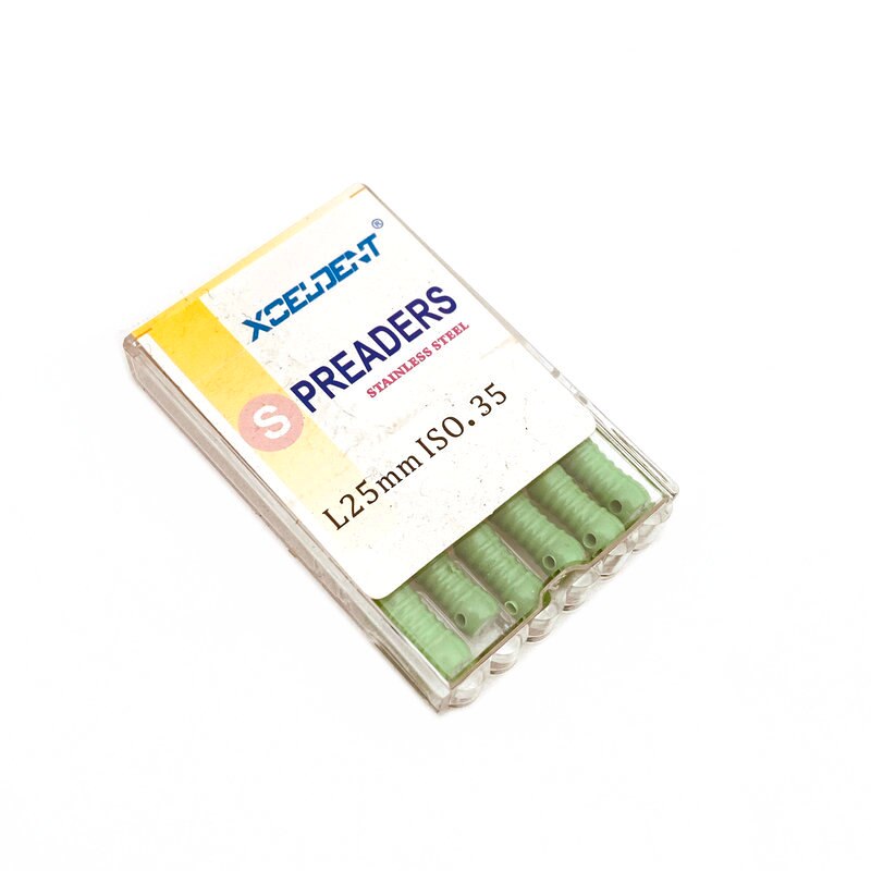 Zahn Edelstahl Treuer Zahn Finger Spreader für Wurzel Reinigung Zahnmedizin S-Datei: 25mm S-Datei  Nein.35