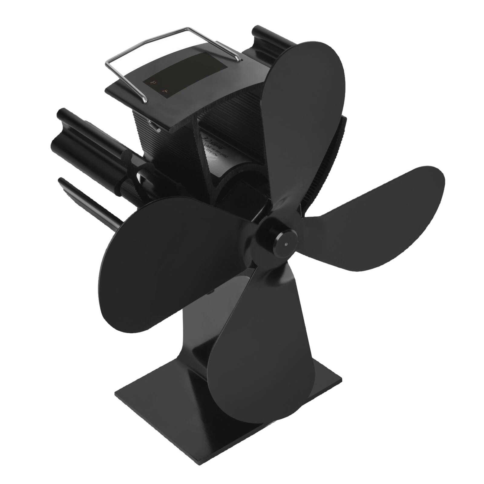 Heat Powered Low Profile Mini Stove Fan For Wood Log Burner Fireplace Burner