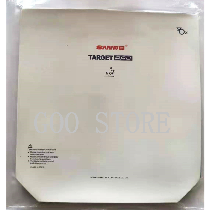 Original Sanwei TARGET Pro (National) Blue Sponge Factory Tuned Pips-in Table Tennis Rubber (Blue Sponge)