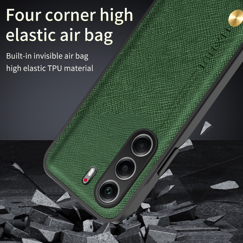 for Tecno Camon 40 Pro 4G 5G Spark 30 Note 50 Plus Zero Case for Magnetic Holder PU Leather Cross Grain Fine Cover Shell