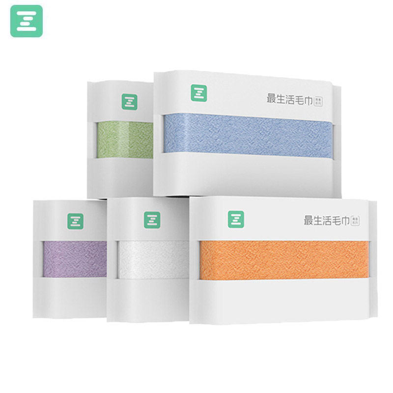 Youpin ZSH Polyegiene Antibacterical Towel 34*76CM Young Series 100% Cotton 5 Colors Highly Absorbent Bath Face Hand Towel D5