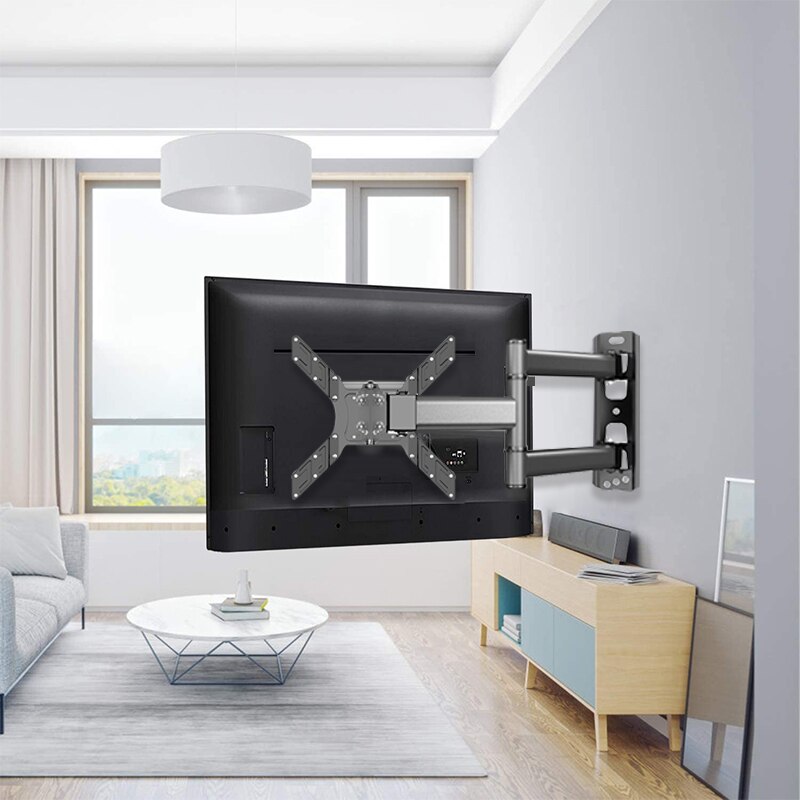 Tv Mounts Beugel Voor 23-55 Inch Flat Screen Tv 'S Tot 88lbs, full Motion Tv Wall Mount Swivel Scharnierende Fit Maxvesa 400x400mm