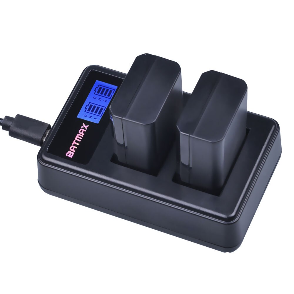3 Pièces 2000mAh NP-FW50 NP FW50 NPFW50 Batterie Akku + LCD Double Chargeur pour Sony Alpha a6500 a6300 a7 7R a7R a7R II a7II NEX-3 NEX-5