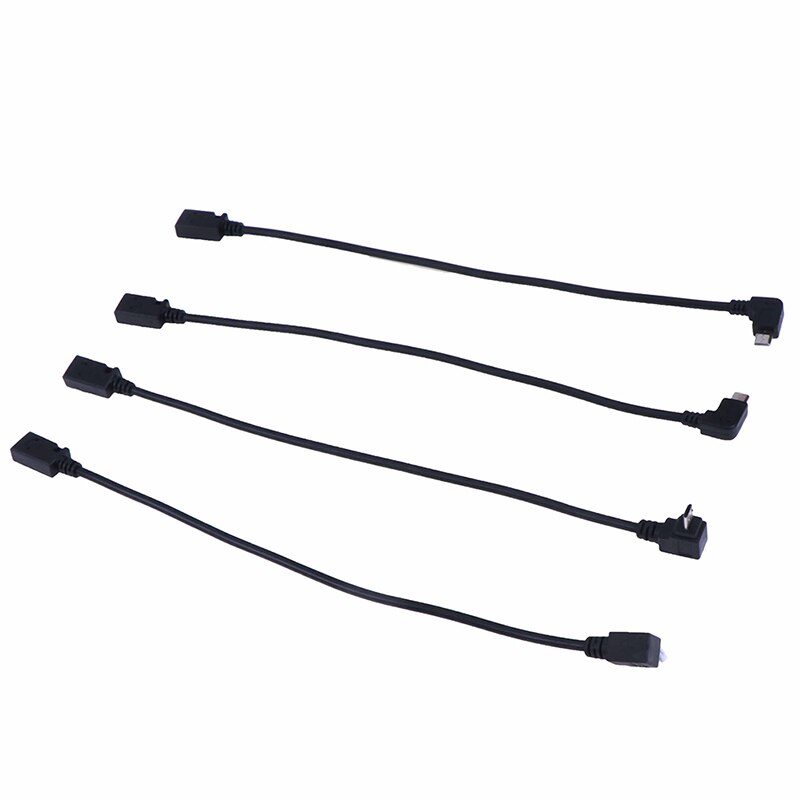 90 Degree Down& Up& Right Left Angled Micro USB 2.0 5Pin Male To Mini Usb Female Extension Connector Adapter Long Plug Connector