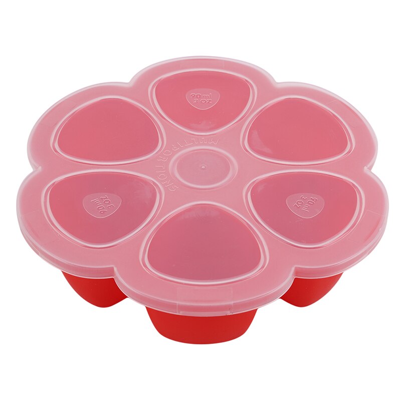 Baby Food Container Silicone Baby Flower Plaid Fruit Breast Milk Storage Box Baby Food Supplement Tray For Food