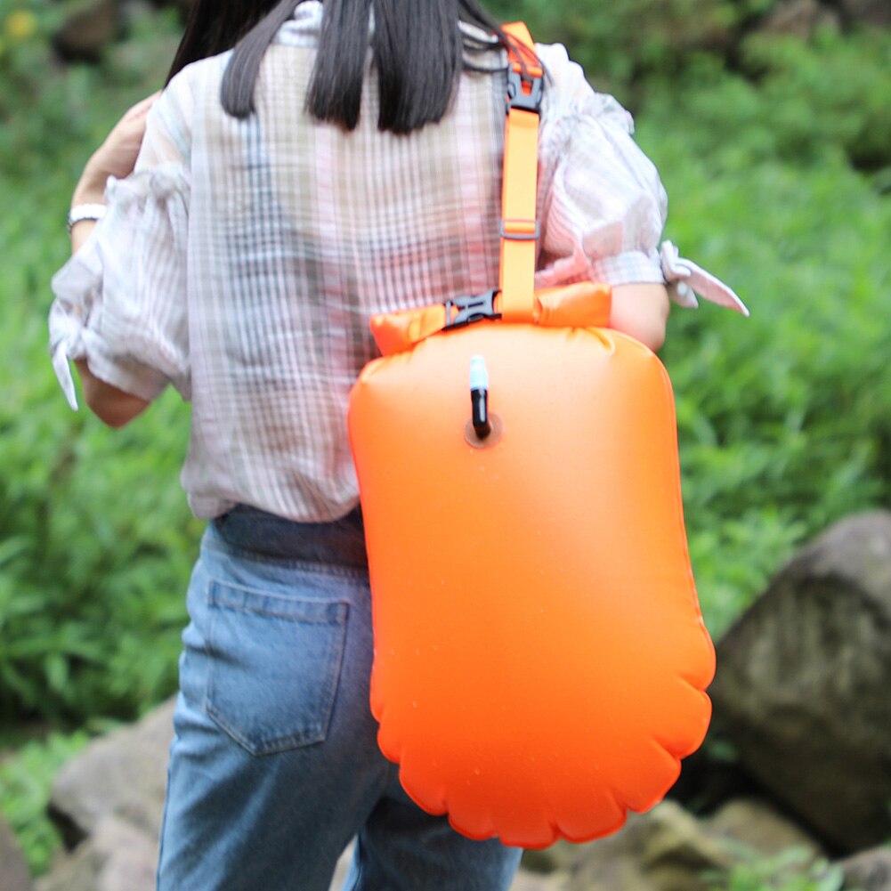 Bouée de bain pour nageurs Signal natation bulle épaissie Anti-noyade sac de plage tirer bouée pour enfants adultes B2Cshop