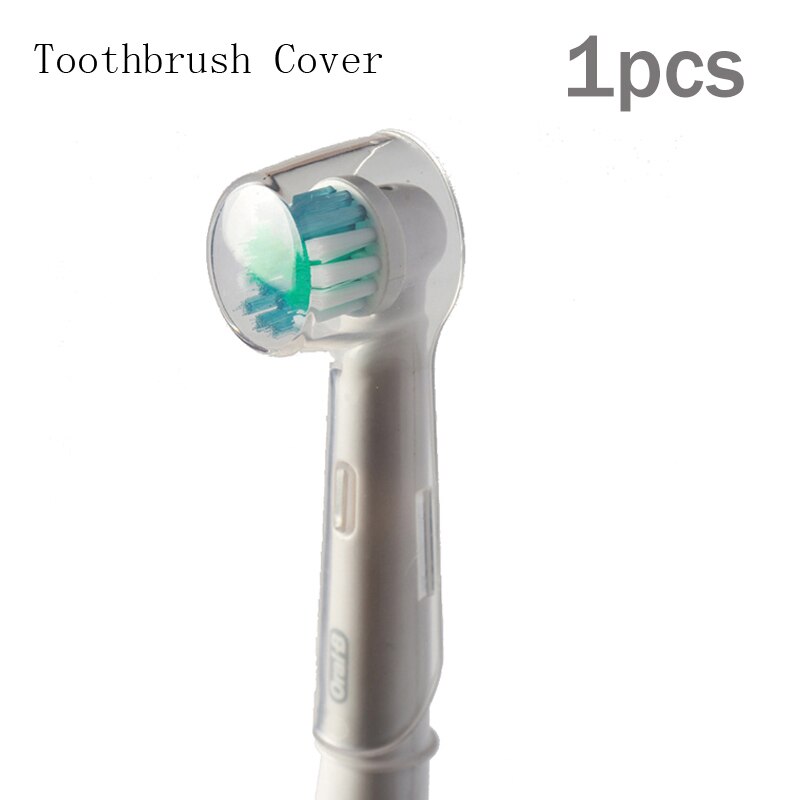 1/4 stk beskyttelsesdæksel til elektriske tandbørstehoveder bærbart rejsetandbørstehoveddæksel tandbørste tilbehør: 1 stk gennemsigtig
