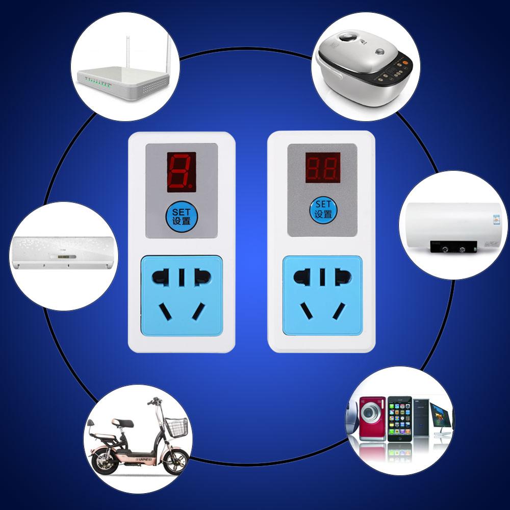 9/24 timmar elektrisk  ac 220v energisparande timeruttag hushållsapparater digital tidbrytare