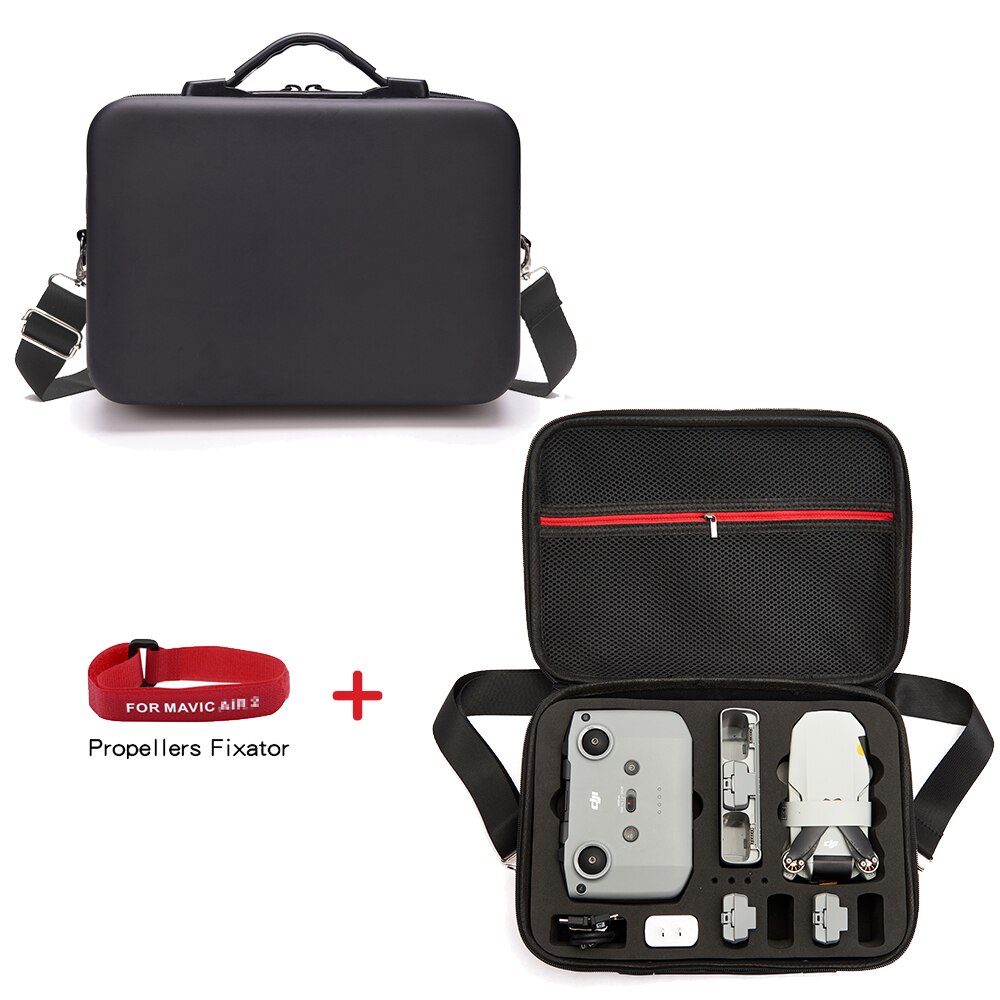 Mavic Mini 2 Tasche Wasserdichte Handtasche Tragbare fallen PU Lagerung Kasten Schulter Tasche Für DJI Mavic Mini 2 Drohne Zubehör: hell grau