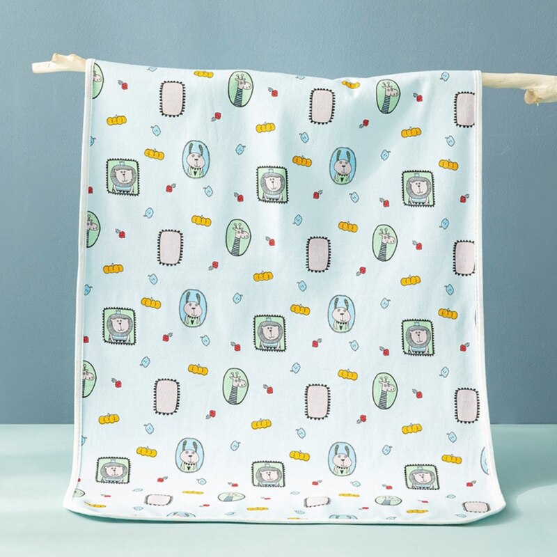 Cambiador portátil para bebé, colchoneta impermeable reutilizable para cambiador de pañales, colchón para bebé, cojín de juego de suelo, esterilla Unisex para Bo: Animal paradise