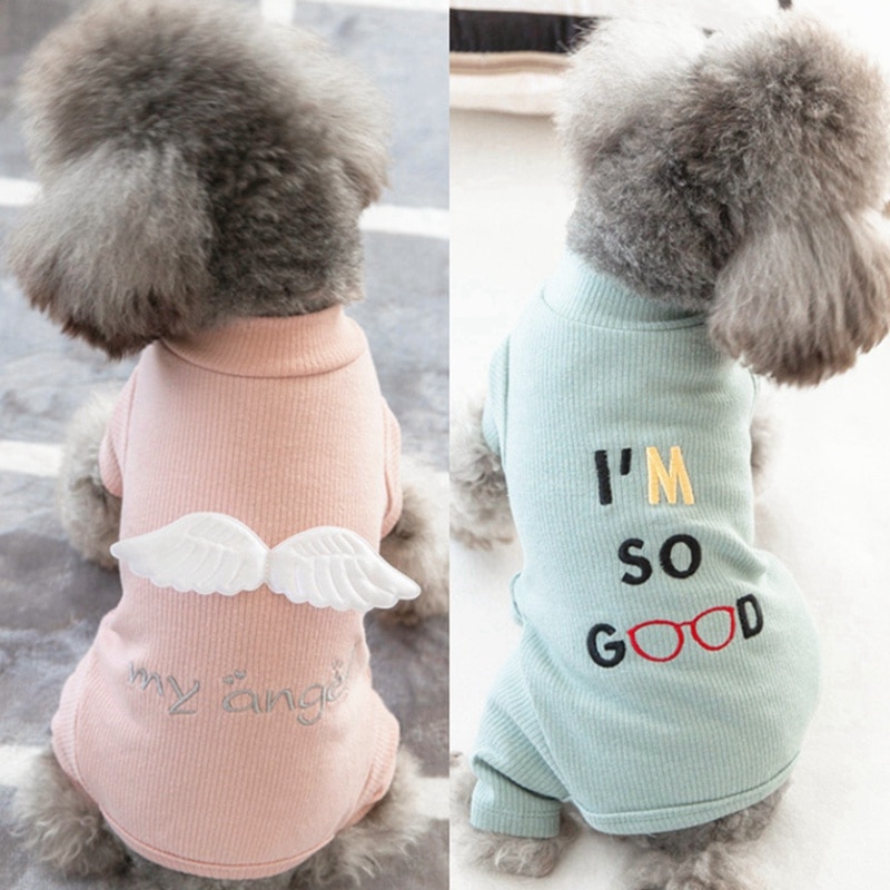 Søde små hunde pyjamas til hunde katte tøj hvalpe jumpsuit til hund frakke til chihuahua pomeranian hunde print tøj skjorte