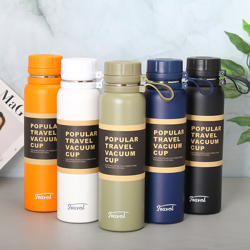 Water Bottle For Men Water Thermos Tea Vacuum Flask Vacuum Stainless Steel Flask Outdoor Tourism Movement Thermal Bottle