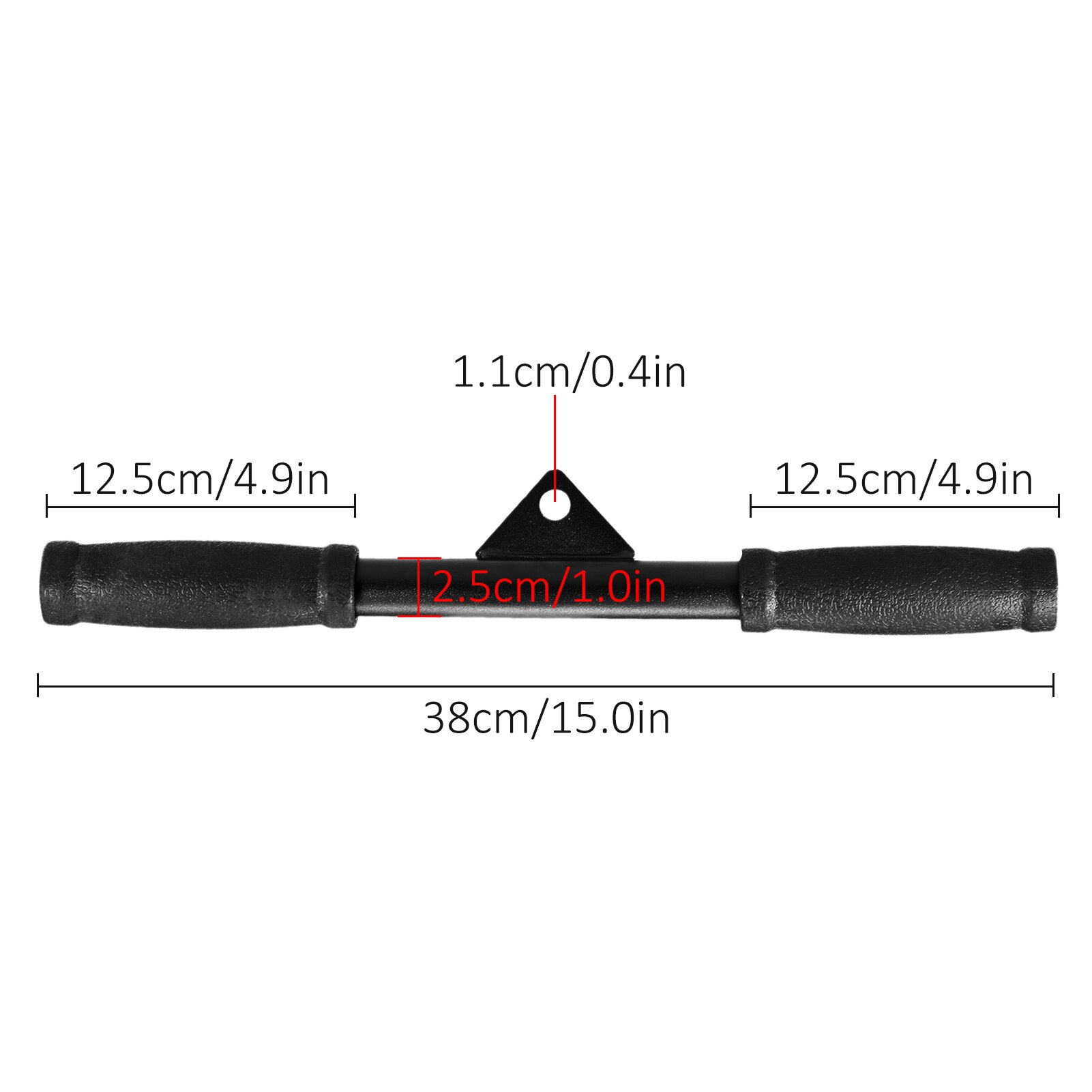 Cable Machine Straight Bar Pull Down Bar Cable Pull Down Bar Gym Cable Attachments Accessories for Home Gym Develops Arm Muscles