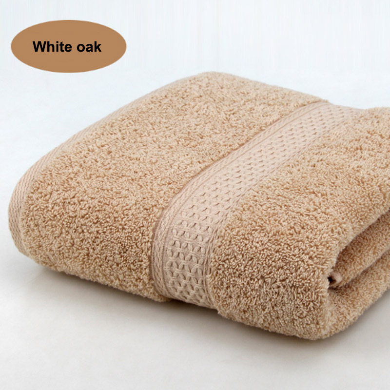 Für Erwachsene 100% Baumwolle 17 Farben 1PC Feste Schlecht Handtuch Strand Handtuch Hohe saugfähig Antibakterielle Schnell Trocknende Weichen Dicken: Weiß Eiche