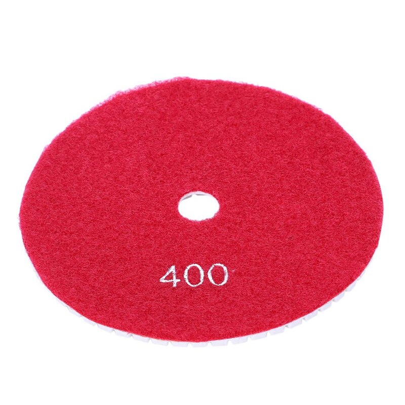 2 tampons de polissage diamant humide 5 pouces 125Mm marbre granit, grains 400 et grains 150